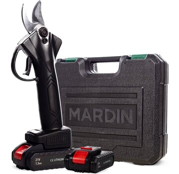 Mardin Mardin - Sécateur électrique - avec étui - 2 piles - noir