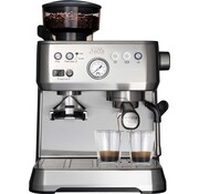 Solis Machine à espresso avec moulin à café antistatique - Solis Grind & Infuse Perfetta 1019 - Argent