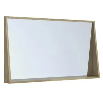 Allibert Allibert Estrada Miroir avec cadre et étagère 120cm Acacia massif