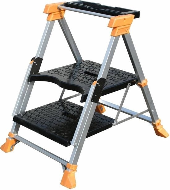 Transformer® 4-in-1 Établi et escabeau ajustable | Capacité de charge jusqu'à 150kg