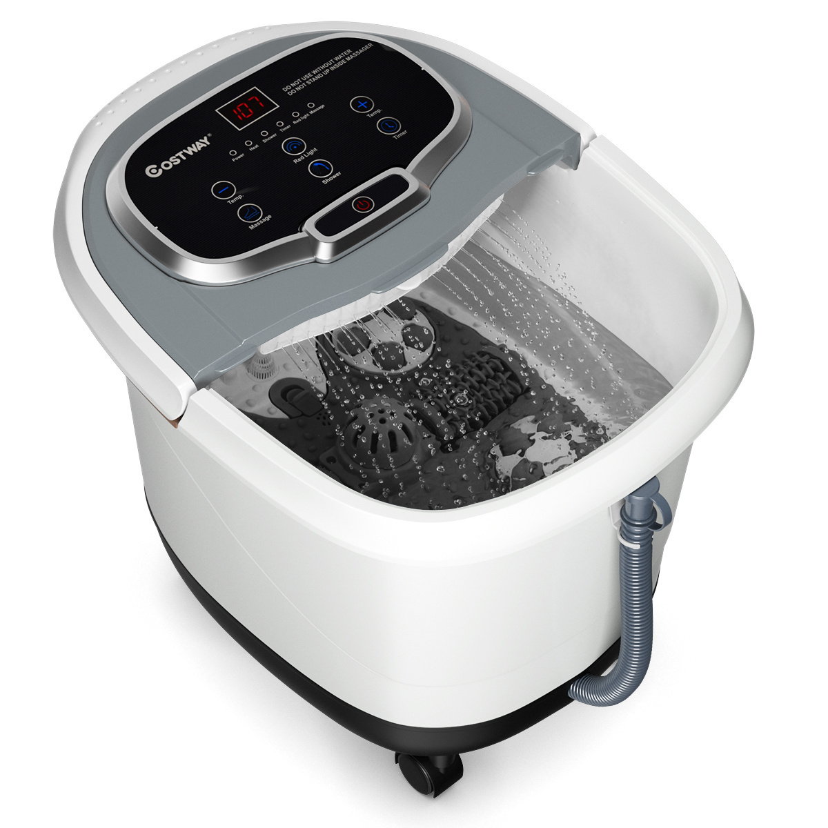 Coast appareil de massage des pieds bain de pieds appareil de massage spa bain de pieds shiatsu massage des pieds gris