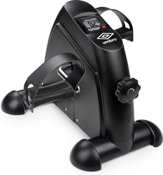 Vélo de chaise Umbro - Avec ordinateur - Vélo d'exercice - Vélo de bureau - Vélo d'entraînement - Vélo de chaise avec poignées - Noir