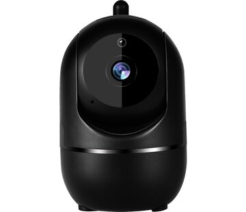 PuroTech Caméra de sécurité - Caméra IP pour animaux de compagnie noire - Audio 2 voies - Détection de mouvement et de son - Vision nocturne - Internet câblé - sans fil - Caméra pour chiens - Stockage dans le nuage ou dans l'application