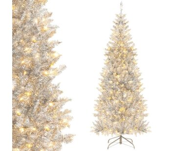 Coast Sapin de Noël Coast avec lumières - 300 LED - 790 Branches - 180 cm - Silver