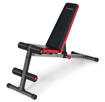 Coast Coast Fitness Bench - 9 Stands - Max. 135 kg - 140 x 46 x 100 cm - Noir/Rouge