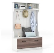 Coast Coast Porte-manteau avec banc - Moderne - Max. 90 kg - 100 x 40 x 160 cm - Blanc