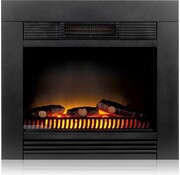 Classic Fire Classic Fire Electric Atmosphere Fireplace Chicago - Cheminée encastrable - 1800W - Effet de flamme réaliste - Chauffage jusqu'à 50 degrés Celsius - Noir