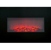 Classic Fire Classic Fire Memphis Atmosphere Fireplace - Cheminée électrique - 1800 W - AVEC télécommande - Noir