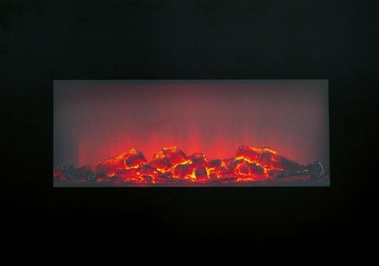 Classic Fire Memphis Atmosphere Fireplace - Cheminée électrique - 1800 W - Noir