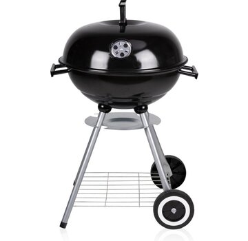 BBQ Collection Barbecue au charbon de bois - BBQ Collection - Barbecue à boule - 45 x 60 centimètres - Barbecue rond - Barbecue sur roues - Noir - Métal