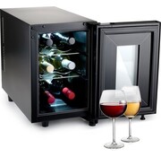 Alpina alpina Wine Refrigerator - Armoire climatique pour le vin 6 bouteilles - Température réglable de 11°C à 18°C - Noir