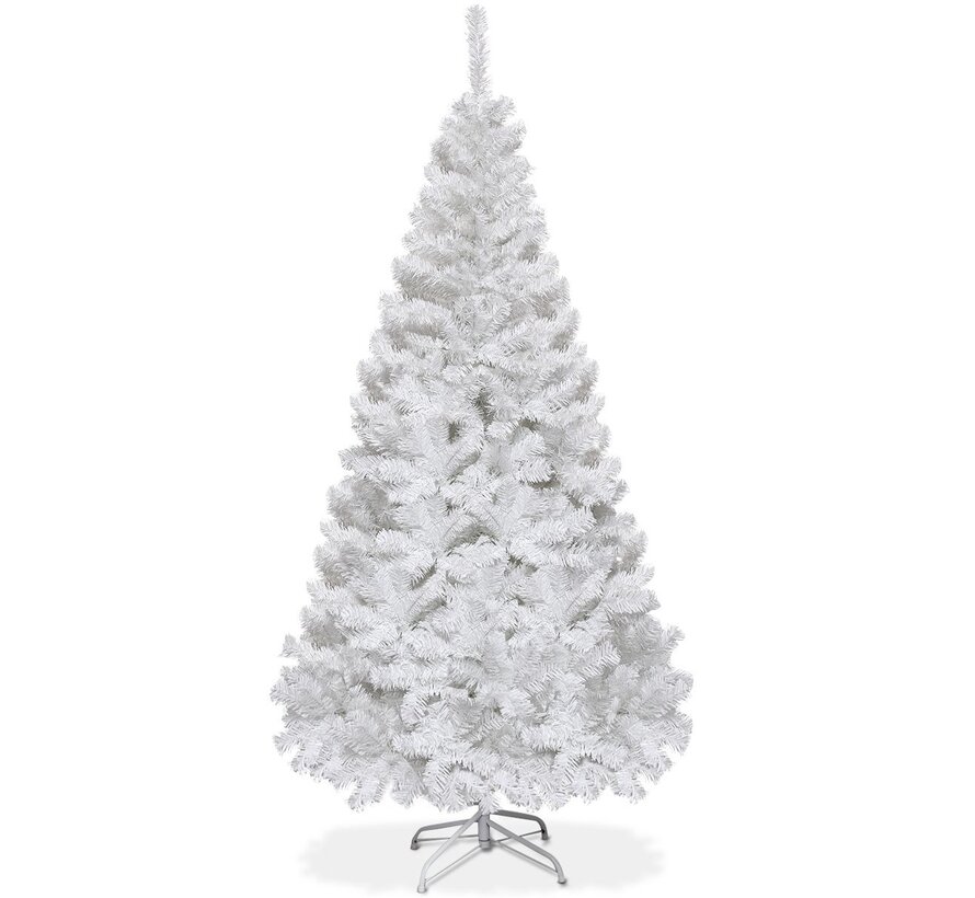 Coast Sapin de Noël Artificiel Arbre de Noël avec pied en métal 150-240 cm Blanc-180 cm