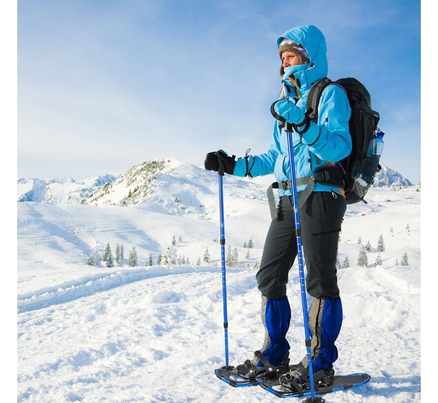 Set de Raquettes à Neige Coast 30' - 4 en 1 -  Raquette Neige Randonnée - pour adultes et enfants - bleu marine