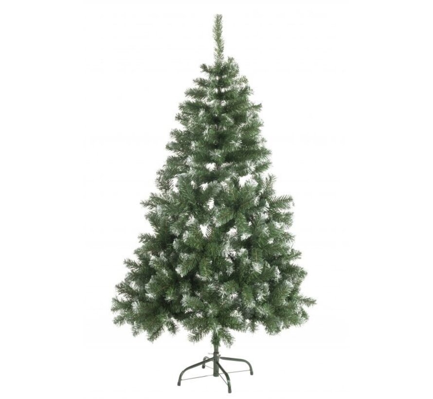 Cadeaux de Noël Sapin argenté avec neige - 90 cm - 100 bourgeons