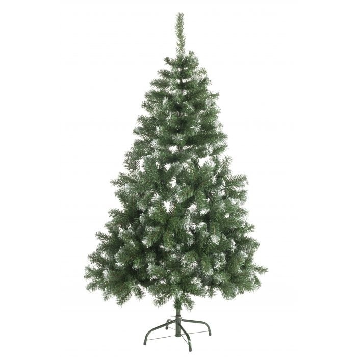 Cadeaux de Noël Sapin argenté avec neige - 90 cm - 100 bourgeons
