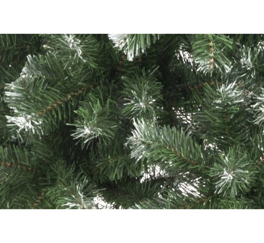 Cadeaux de Noël Sapin argenté avec neige - 90 cm - 100 bourgeons