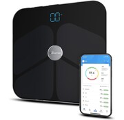 Qumax Qumax Smart Scale with Body Analysis - Pèse-personne avec application néerlandaise - Pèse-personne numérique avec 11 fonctions de mesure - Antidérapant - Noir