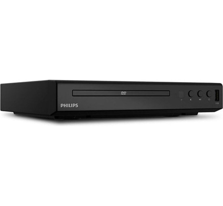 Lecteur DVD - Philips - (série 2000) avec support CD (compatible avec DivX Ultra, MPEG1, MPEG2, MPEG4) et HDMI - TAEP200/12 - Noir