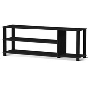 Coast Coast TV Cabinet Modern - Modèle ouvert - 110 x 30 x 41 cm - Noir