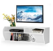 Coast Coast TV Cabinet - Suspendu - Moderne - 123 x 41 x 41 cm - Blanc
