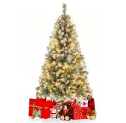 Coast Coast Artificial Christmas Tree 150 cm - Avec neige et 200 lumières LED - Vert / Blanc