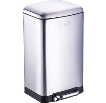 Dirt Devil Dirt Devil Pedal bin 20 litres - Poubelle - acier inoxydable - Silver