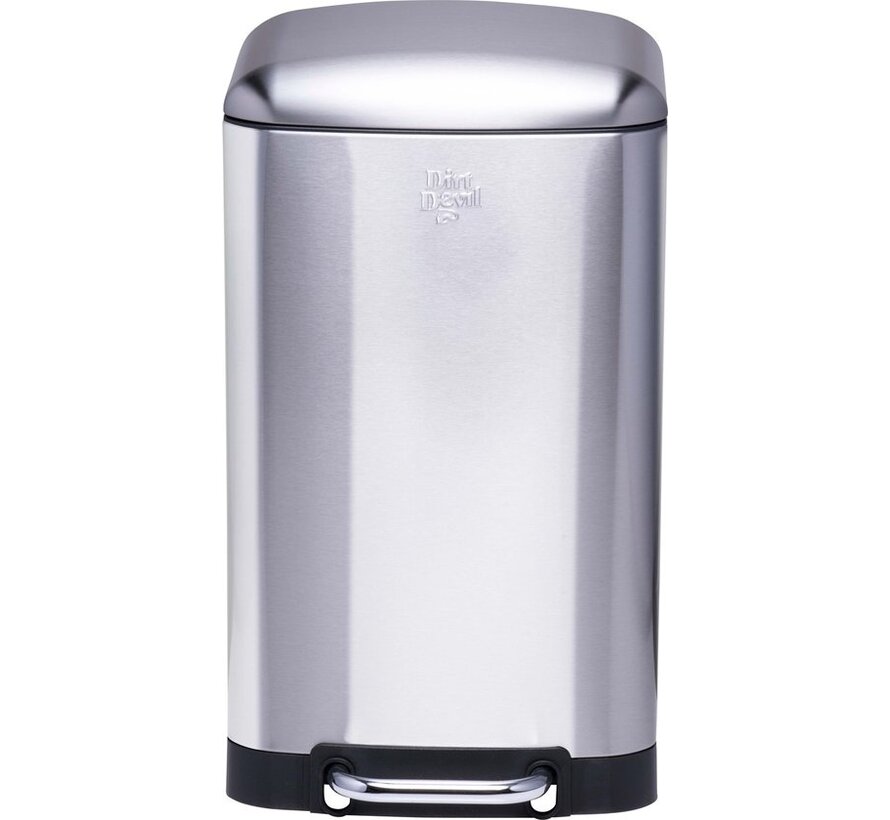 Dirt Devil Pedal bin 20 litres - Poubelle - acier inoxydable - Silver