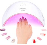 URGOODS Lampe LED UV pour ongles en gel - Lampe pour peinture en gel - Lampe LED pour ongles - 24W Economie d'énergie - Blanc