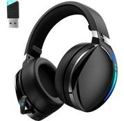 Kofire Kofire UG-06 Casque de jeu sans fil 2,4GHz - Casque Bluetooth - Microphone caché - Convient pour PS4/PS5, Nintendo Switch - Noir