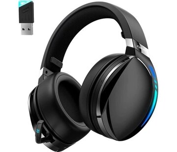 Kofire Kofire UG-06 Casque de jeu sans fil 2,4GHz - Casque Bluetooth - Microphone caché - Convient pour PS4/PS5, Nintendo Switch - Noir