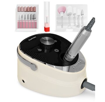 Dymac Dymac NailFusion Electric Nail Mill - Manucure Set Electric - Electric Nail File - Milling Machine - Incl. Various Bits - 35000 RPM