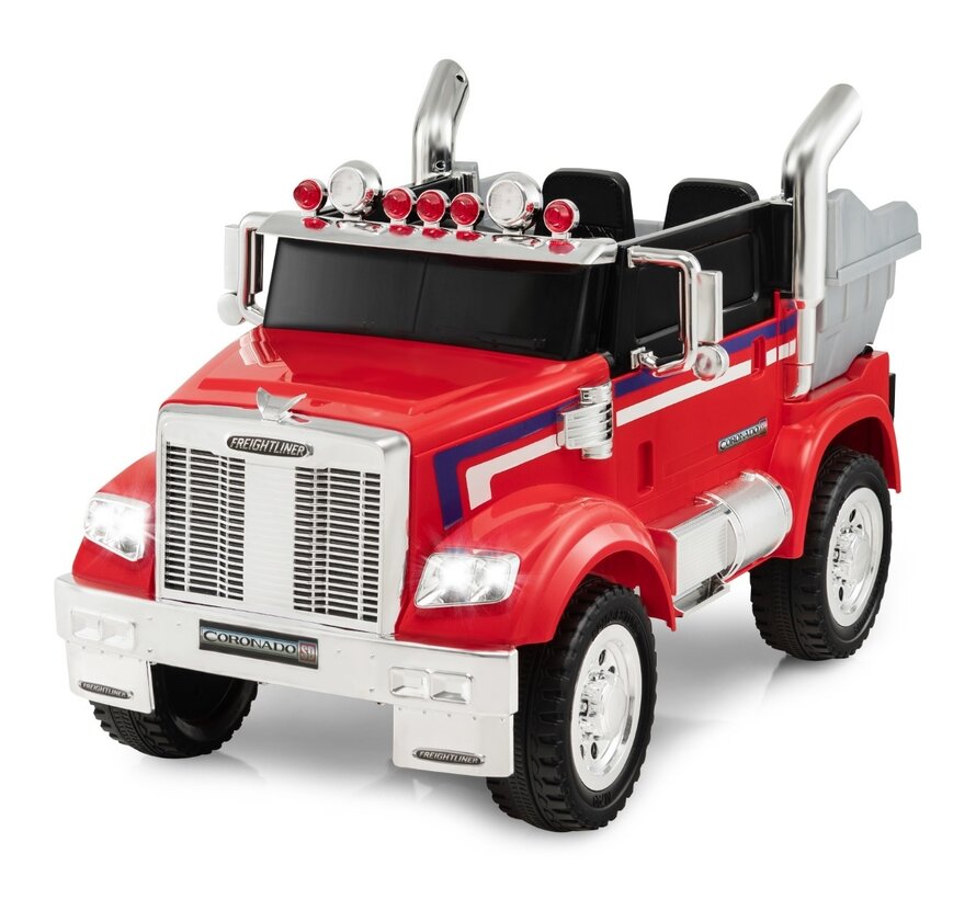 Coast Tracteur électrique pour enfants Optimus Prime Mulden benne basculante pour enfants 106,5 x 63,5 x 70 cm rouge