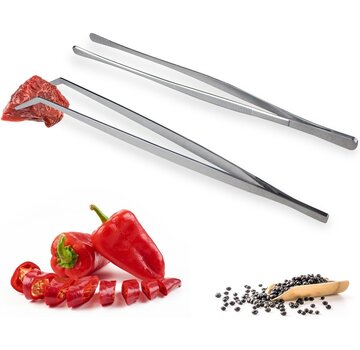 Nimma® Nimma® Pince à viande - Lot de 2 - Pince à servir - Pince de cuisine 32 cm - acier inoxydable