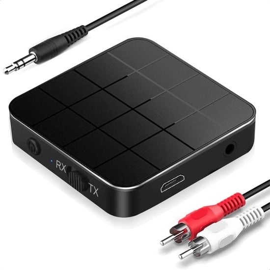Strex Bluetooth Transmitter & Receiver 2 in 1 - BT 5.0 - 3.5MM AUX / RCA - Émetteur Bluetooth - Récepteur Bluetooth - Émetteur Bluetooth - Récepteur Bluetooth