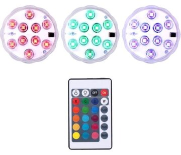 Grundig Grundig LED Lights - 3 Pieces - Ampoule LED RGB avec télécommande - Fonctionne avec des piles