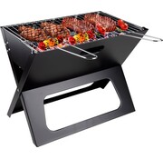 BBQ Collection BBQ Collection Barbecue - BBQ - Portable - Pliable - avec foyer et grille - Noir