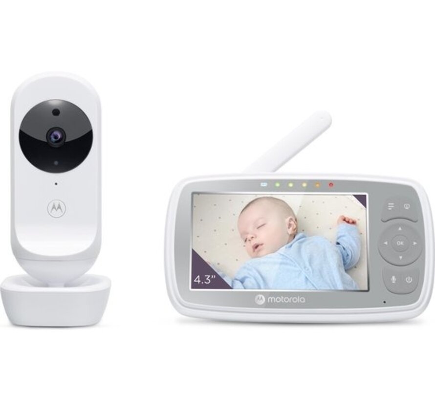 Motorola VM44 Connect Baby Monitor - Wi-Fi - avec caméra et application - streaming vidéo HD - vision nocturne - nombreuses fonctionnalités