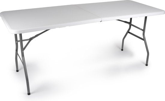 Table pliable 180x74x74cm - Blanche