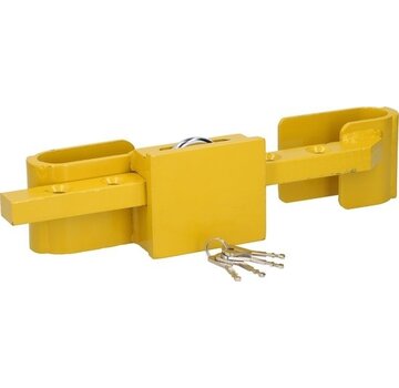 All Ride All Ride Container Lock 5KG - Serrure pour conteneur et remorque - réglable de 23 à 43 CM - acier trempé - 3 clés de rechange incluses - jaune