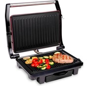 Alpina alpina Contact Grill - Fer à sandwich - Antiadhésif - 1000W - Noir/Rouge