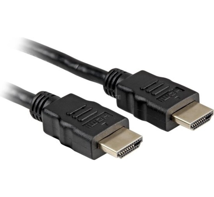 Philips HDMI Cable with Ethernet SWV5401P/10 - Câble HDMI 4K - 1,5 mètre - Perte de signal minimale - PVC - Noir