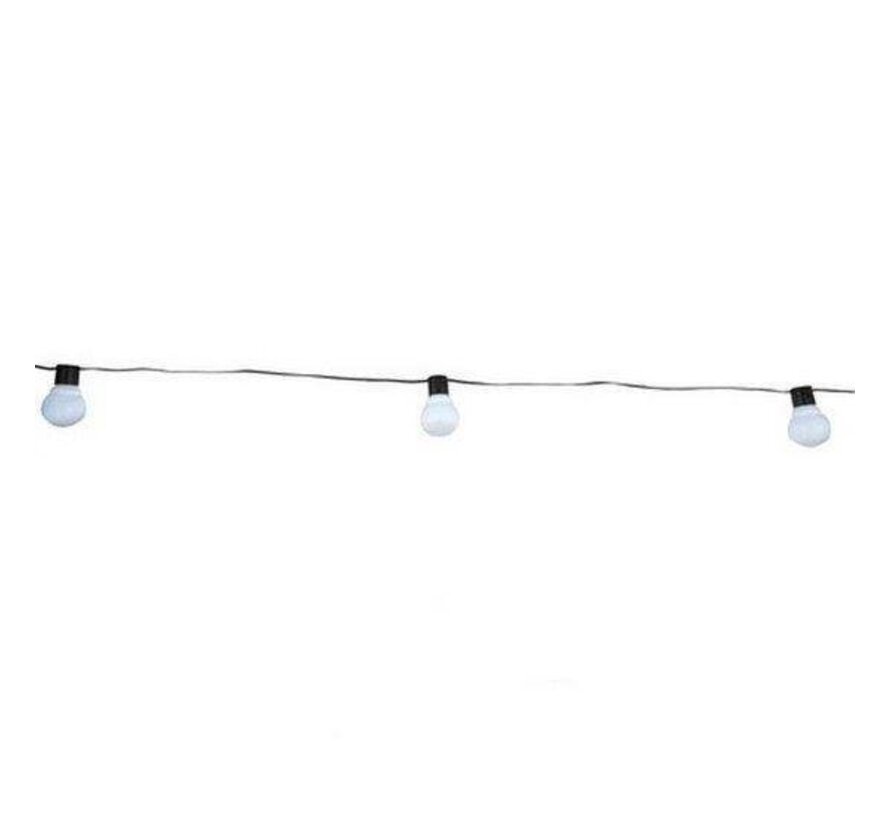 Party Lightning Lumières de fête - lumières de jardin - Sphères 4,5cm de diamètre - Blanc - 20 LED - 11 mètres