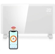 Gologi Gologi Electric Heater - Chauffage électrique - Convecteur avec thermostat - Fonctionne par App et commandes tactiles - Jusqu'à 25m2 - 2000W Heater - Blanc