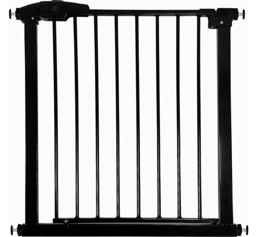Barrière d'escalier Barrière pour Enfants Goliving - Safety  Extensible à Fermeture Facile- Metal - 78 to 93 cm - Black