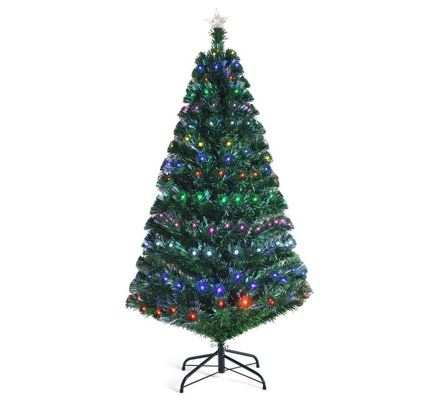 Coast Sapin de Noël LED 150/180/210 cm sapin artificiel avec fibre de verre changeur de couleur vert