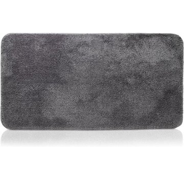 Witts WITTS Tapis de bain - Tapis de luxe - 70x140cm - Haute qualité - Anthracite - Tapis de douche - Tapis de bain