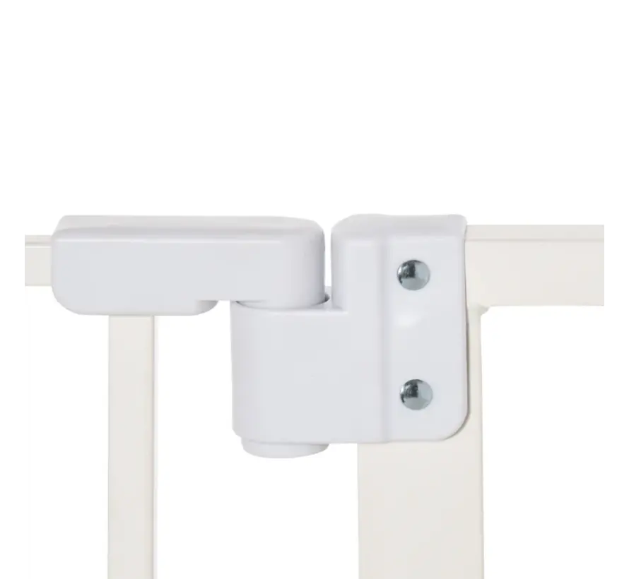 PawHut Porte chien à fermeture automatique - Porte d'escalier à double verrouillage - 68 x 104,1 cm - Blanc