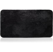 Witts WITTS Tapis de bain - Tapis de luxe - 70x140cm - Haute qualité - Noir - Tapis de douche