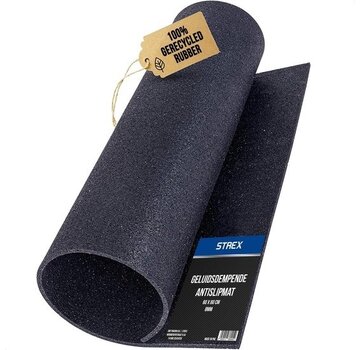 Strex Tapis anti-vibrations Strex pour lave-linge et sèche-linge - 60 x 60 CM - Tapis insonorisant antidérapant - Amortisseur de vibrations - Tapis en caoutchouc