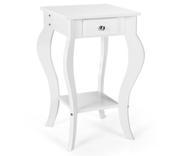 Coast Table d'appoint Coast - Moderne - Max. 10 kg - 43 x 43 x 66 cm - Blanc